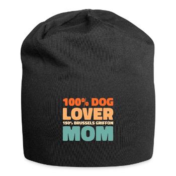 Brussels Griffon - Jersey-Beanie - Schwarz - Vorne