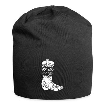 Cadeau de musique country country music - Bonnet en jersey - noir - Devant