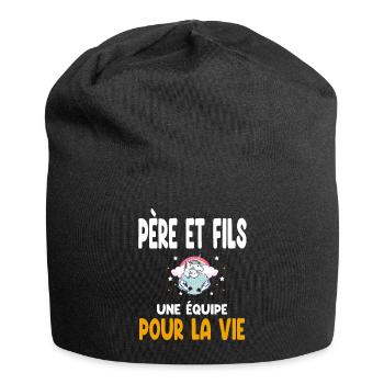 Unicorn Father & Son Team - Jersey Beanie - black - Front