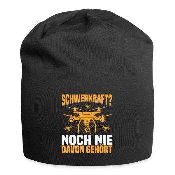 Drohnenfliegen Ferngesteuerte Drohne - Jersey-Beanie - Schwarz - Vorne