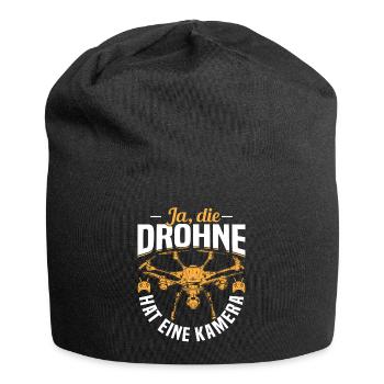 Drone with Camera Drone Pilot Quadcopter - Jersey Beanie - black - Front