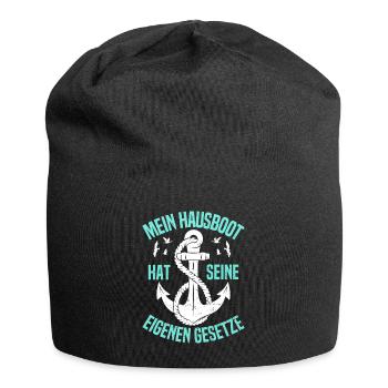 Houseboat owner Boat license Driver's license for - Jersey Beanie - black - Front