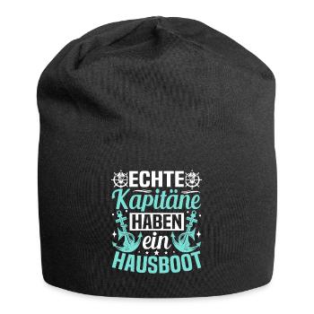 Houseboat Captain Boat License for Houseboat Crew - Jersey Beanie - black - Front
