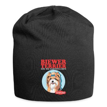 Biewer Terriers Are Like Dog Owners Gift - Jersey Beanie - black - Front