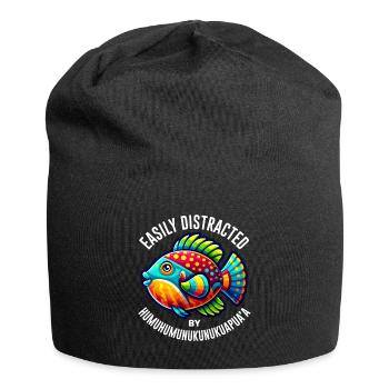 Hawaiian triggerfish Humuhumunukunukuapua'a - Jersey Beanie - black - Front