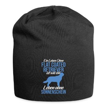 Leben ohne Flat Coated Retriever - Jersey-Beanie - Schwarz - Vorne