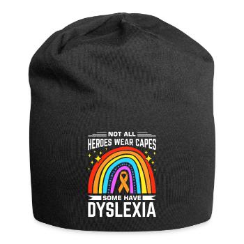 Dyslexia Dyslexia Dyslexia Dyslexic - Jersey Beanie - black - Front
