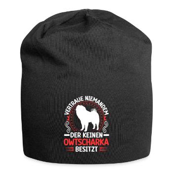 Ovcharka Own a Caucasian Ovcharka - Jersey Beanie - black - Front
