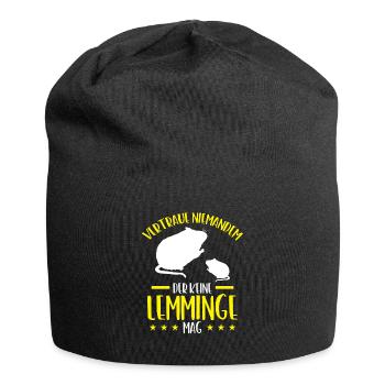 Lemming Don't Trust Vole Lemming - Jersey Beanie - black - Front