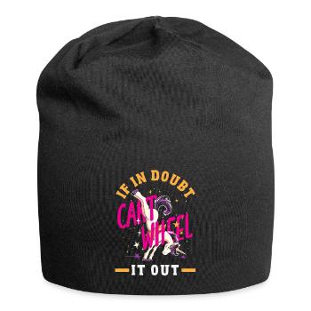 Cool cartwheel gymnastics - Jersey Beanie - black - Front