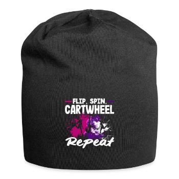 Cool cartwheel gymnastics - Jersey Beanie - black - Front
