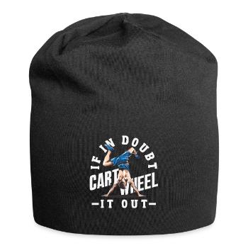 Cool cartwheel gymnastics - Jersey Beanie - black - Front