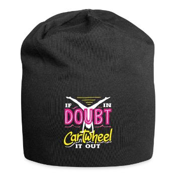 Cool cartwheel gymnastics - Jersey Beanie - black - Front
