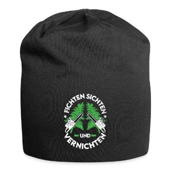 Lumberjack Saying Forester Forester Spruce - Jersey Beanie - black - Front