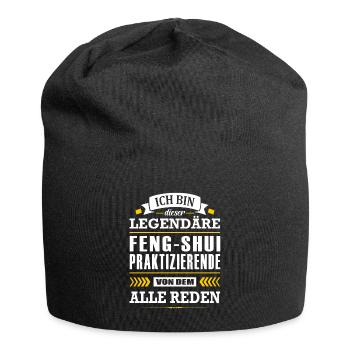 Dieser Legendäre Feng-Shui Praktizierende - Jersey-Beanie - Schwarz - Vorne