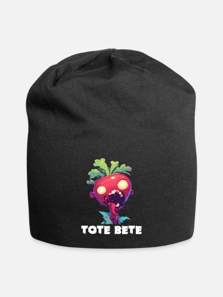 Halloween Rote Bete Tote Beete Tote Bete - Jersey-Beanie - Schwarz
