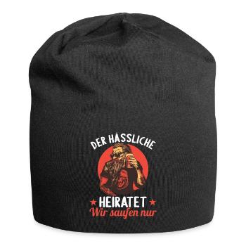 the ugly one marries bachelor party bachelor party - Jersey Beanie - black - Front