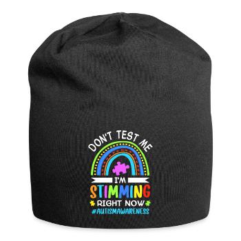 Autism Autistic Autistic - Jersey Beanie - black - Front