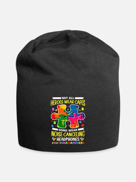 Autismus Autist Autistisch - Jersey-Beanie - Schwarz