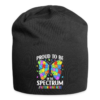 Autism Autistic Autistic - Jersey Beanie - black - Front