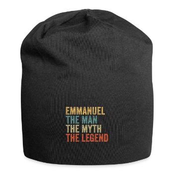 Emmanuel the man the myth - Jersey Beanie - black - Front