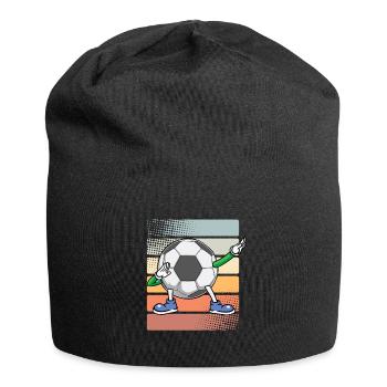 Joueurs de football - Bonnet en jersey - noir - Devant