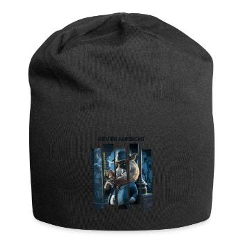 Hunters, wild boar, foresters, hunting, district supervision - Jersey Beanie - black - Front