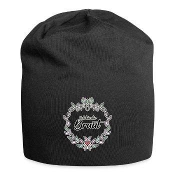 Braut Motiv Form - Jersey-Beanie - Schwarz - Vorne