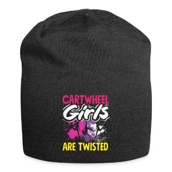 Cool cartwheel gymnastics - Jersey Beanie - charcoal grey - Front