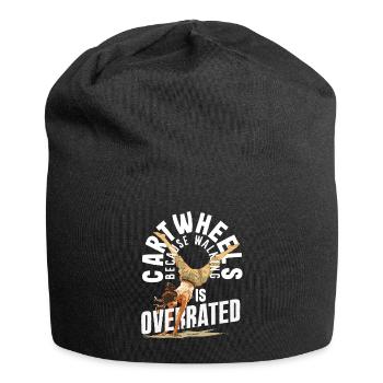 Cool cartwheel gymnastics - Jersey Beanie - black - Front