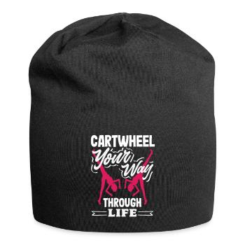 Cool cartwheel gymnastics - Jersey Beanie - black - Front