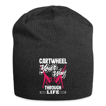 Cool cartwheel gymnastics - Jersey Beanie - charcoal grey - Front
