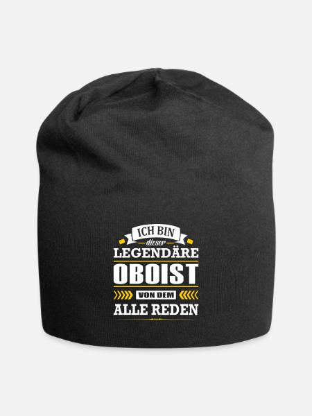 Ich Bin Dieser Legendäre Oboist Von Dem Alle Reden - Jersey-Beanie - Schwarz