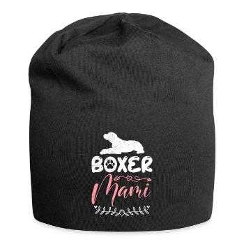Deutscher Boxer Hundebesitzerin BOXER MAMI - Jersey-Beanie - Schwarz - Vorne