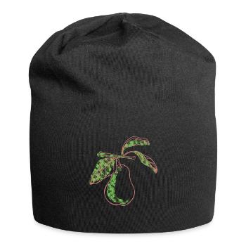 Poire Art Vegan Fruit - Bonnet en jersey - noir - Devant