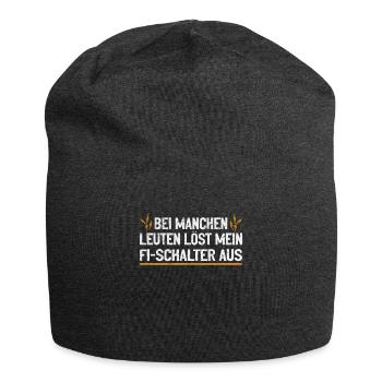 My RCD and I joke with voltage - Jersey Beanie - charcoal grey - Front