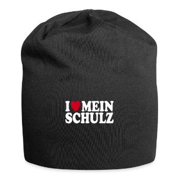 J’aime le nom de famille Schulz Cadeau de famille - Bonnet en jersey - noir - Devant