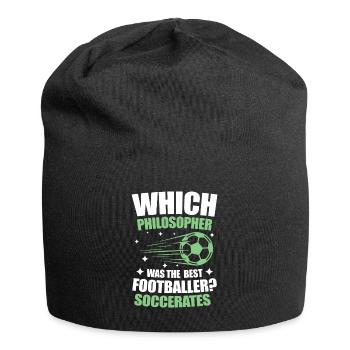 Philosopher Was The Best Footballer Soccerates - Jersey-Beanie - Schwarz - Vorne
