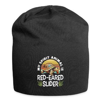 Red-eared turtle lovers - Jersey Beanie - black - Front