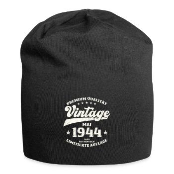 Vintage Mai 1944 Jahrgang 1944 Geburtstag 1944 - Jersey-Beanie - Schwarz - Vorne