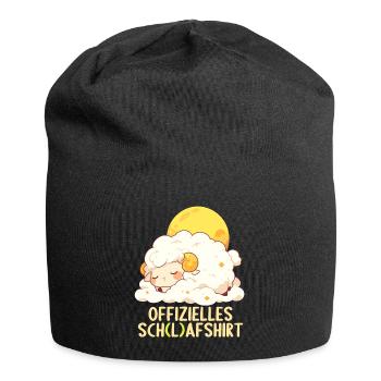 Offizielles Schafshirt Offizielles Schlafshirt - Jersey-Beanie - Schwarz - Vorne