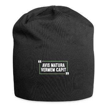 Latin Funny Latin Saying - Jersey Beanie - black - Front