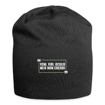 Latin Funny Latin Saying - Jersey Beanie - black - Front