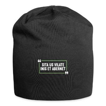 Latin Funny Latin Saying - Jersey Beanie - black - Front