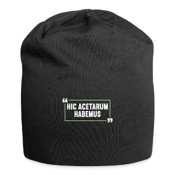 Latin Funny Latin Saying - Jersey Beanie - black - Front