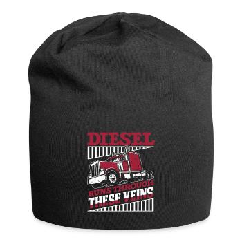 Diesel fließt durch diese Adern Trucker Legends - Jersey-Beanie - Schwarz - Vorne