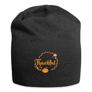 Thankful Turkey USA Family Thanksgiving - Jersey Beanie - black - Front