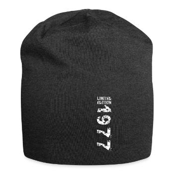 1977 Geburtstag Geschenkidee Vintage Edition - Jersey-Beanie - Anthrazit - Vorne