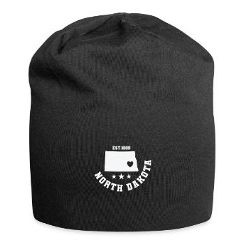 North Dakota Est. 1889 USA - Jersey Beanie - black - Front