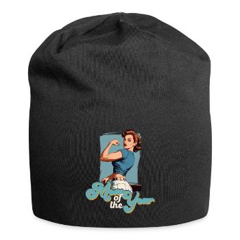 Mutter des Jahres - Stolze Beste Mama Design - Jersey-Beanie - Schwarz - Vorne
